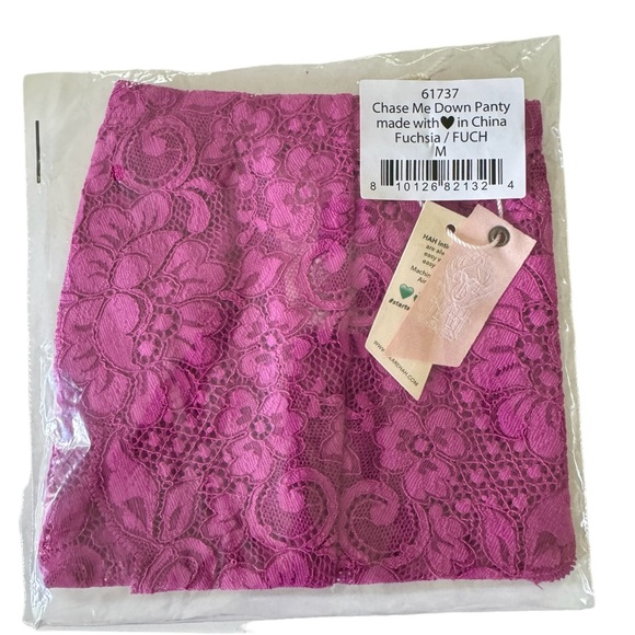 NWT We Are HAH Chase Me Down panty in fuchsia - Picture 6 of 7